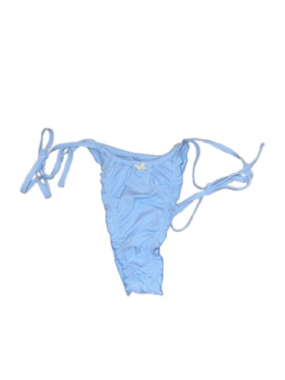 Victoria's Secret Light Blue Ruched Tie Bikini Bottom
